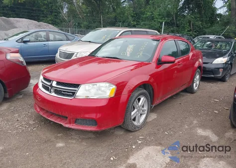2011 Dodge Avenger Mainstreet z USA, uszkodzony, nr VIN 1B3BD1FB5BN508984